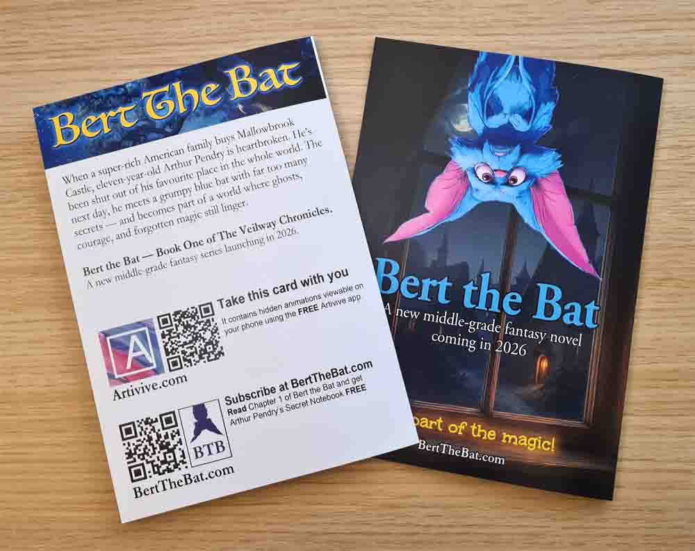 Bert the Bat AR cards