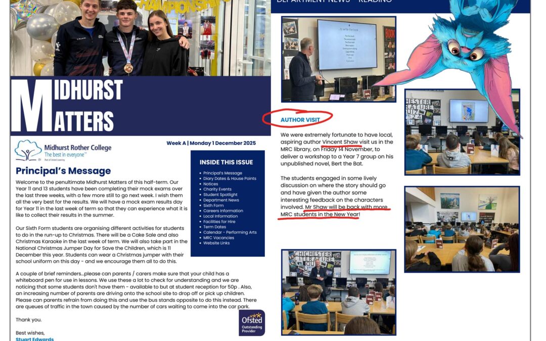 Bert the Bat’s First School Visit